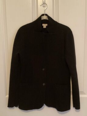 J. Crew Black Button-Front Women's Blazer